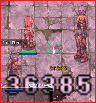 Use the Mercenary's Spiral Pierce to kill porings in the Poring Island